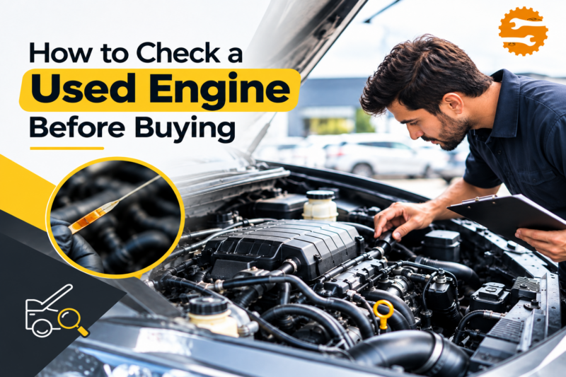 how to check a used engine before buying