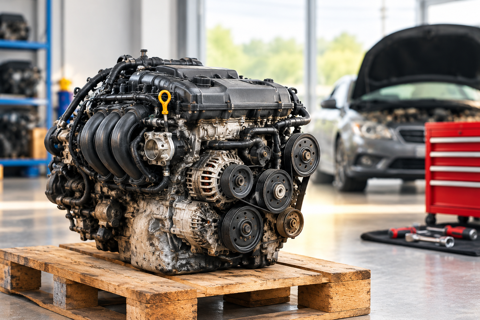 how to check a used engine before buying